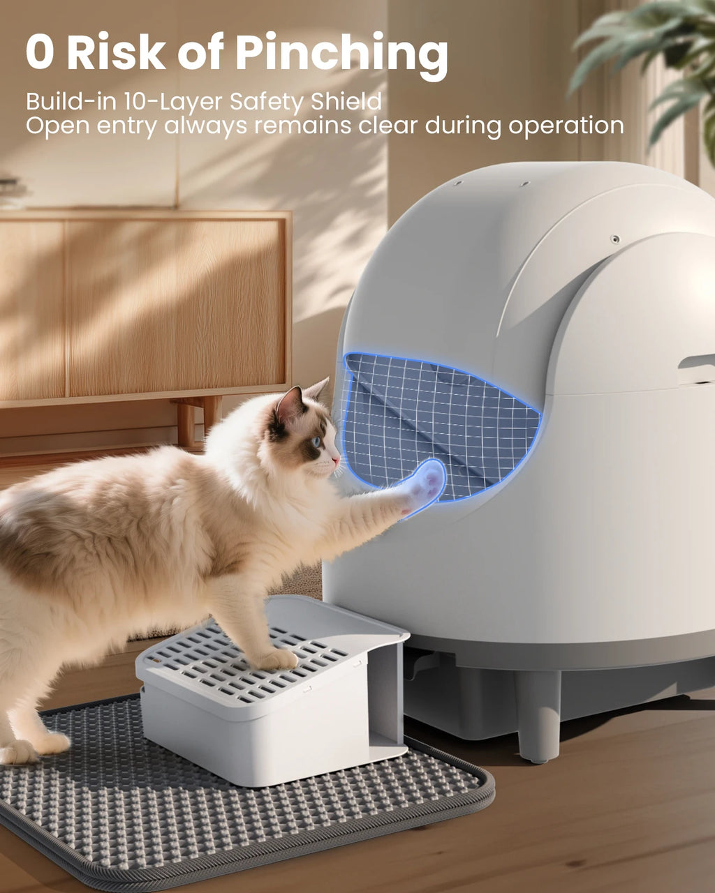 Large Self-Cleaning Cat Litter Box