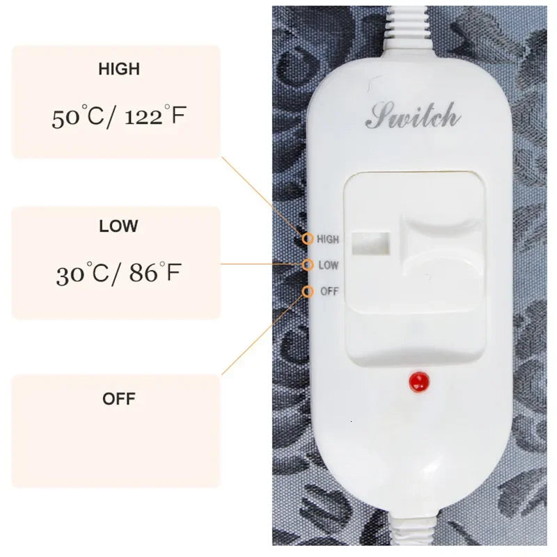 Adjustable Temperature Dog Heating Pad
