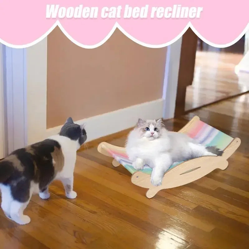 Wooden Cat Lounge Chair