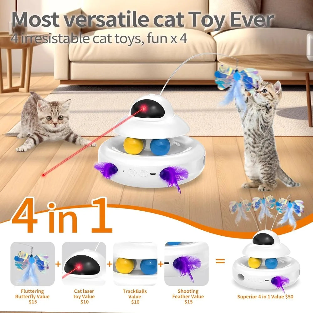 4-in-1 Automatic Cat Toy