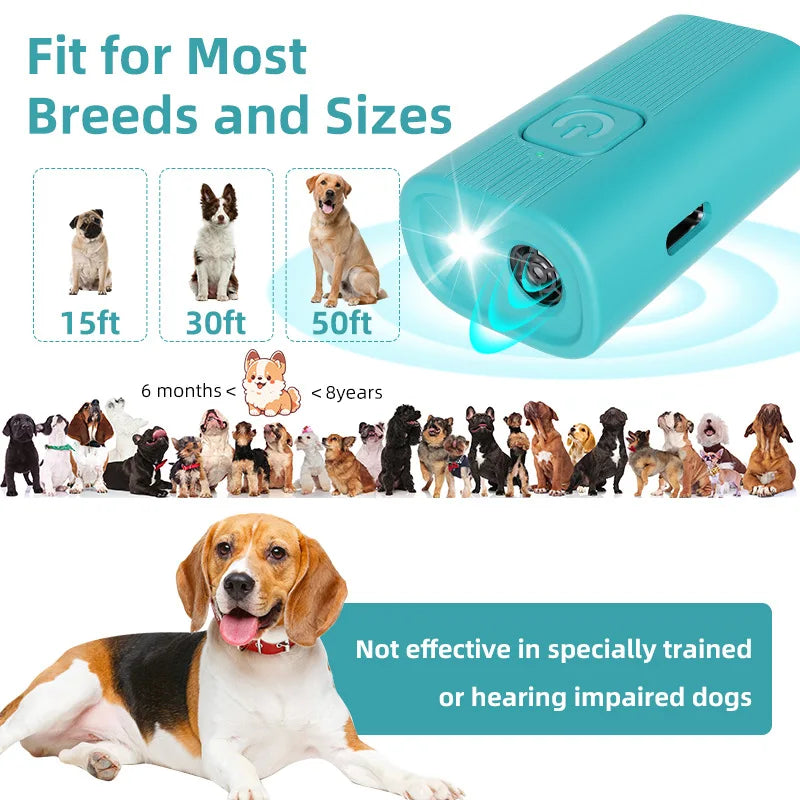 Ultrasonic anti-barking device