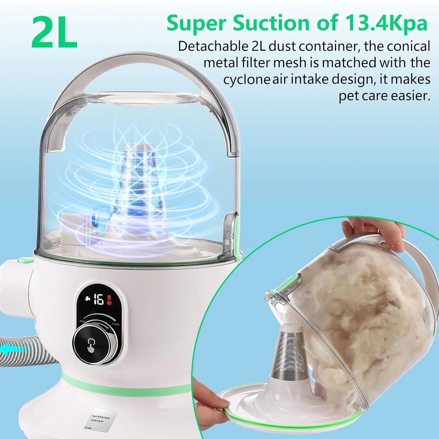 Pet Grooming Kit with Vacuum