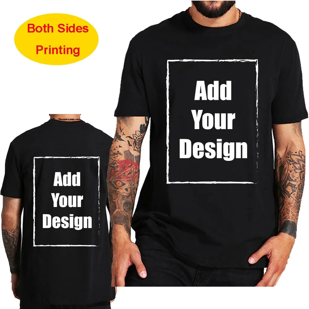 Custom T Shirt Print 100% Cotton Made in US