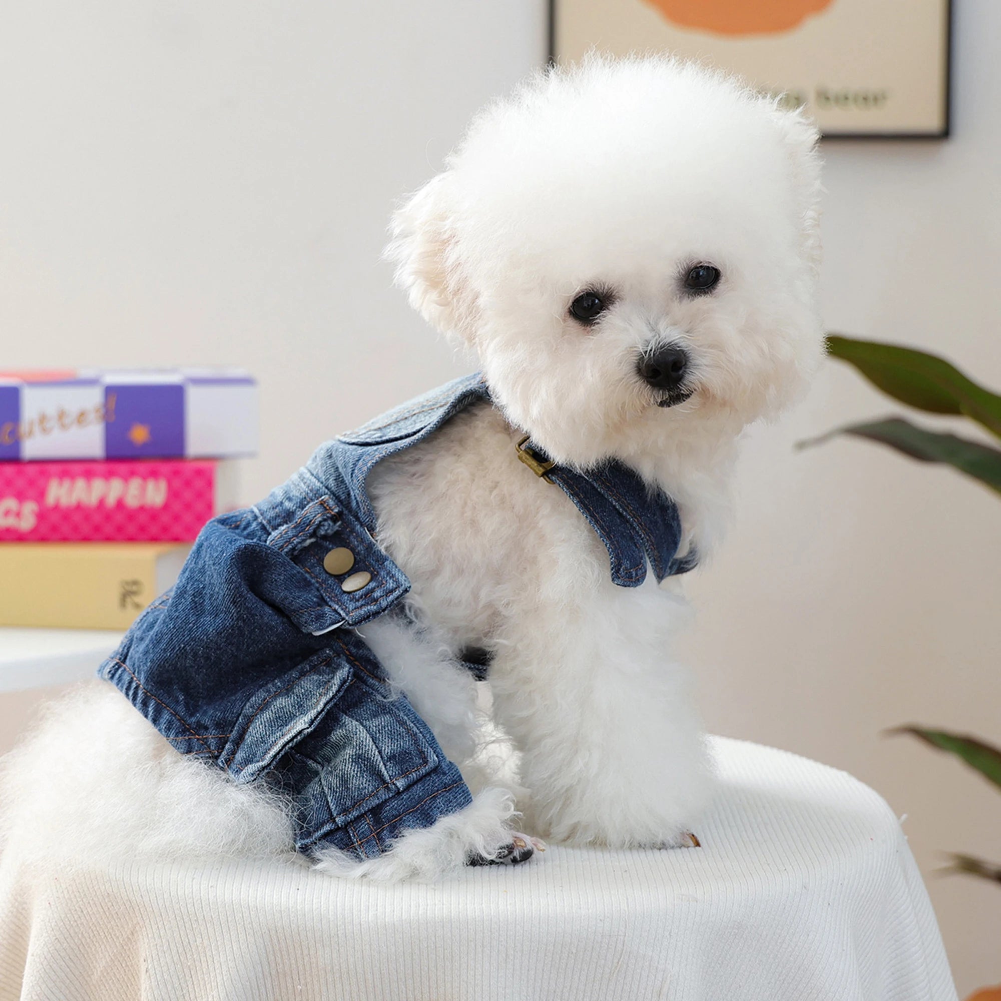 Stylish Distressed Jeans for Small Dogs