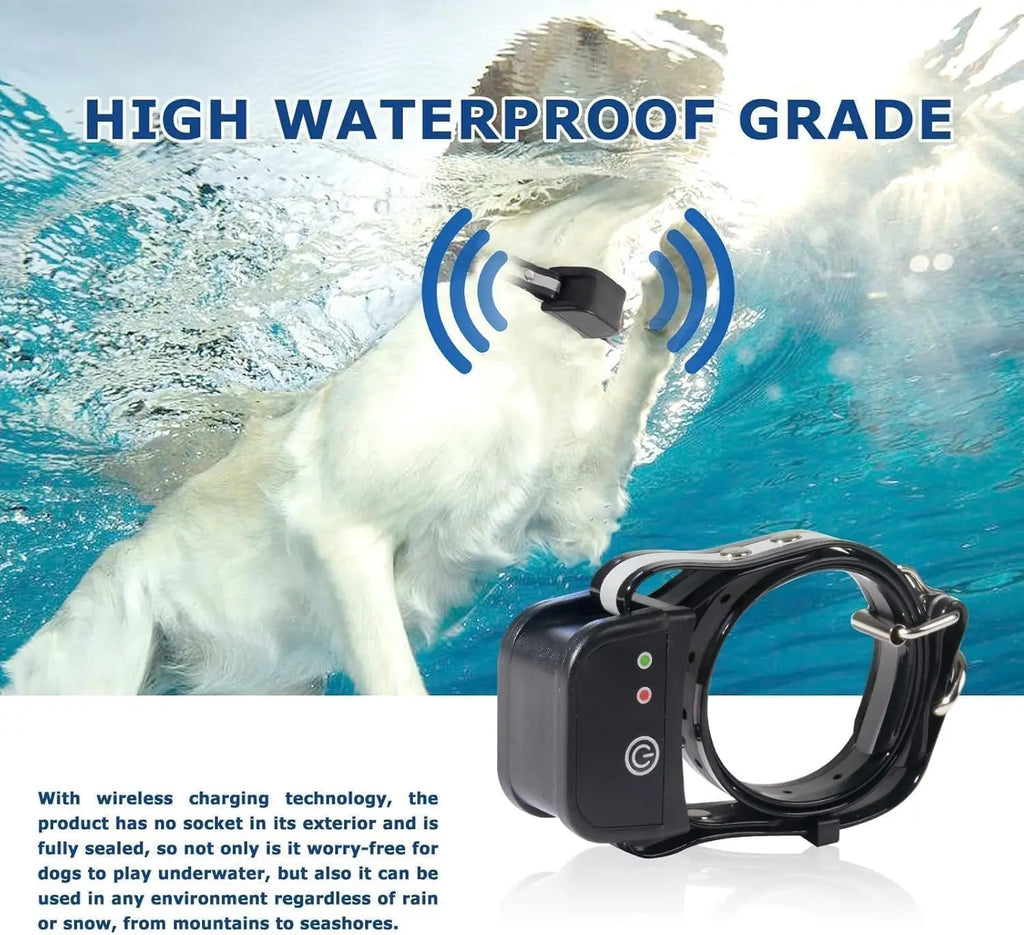 Waterproof & Wireless Dog Fence Collar with GPS