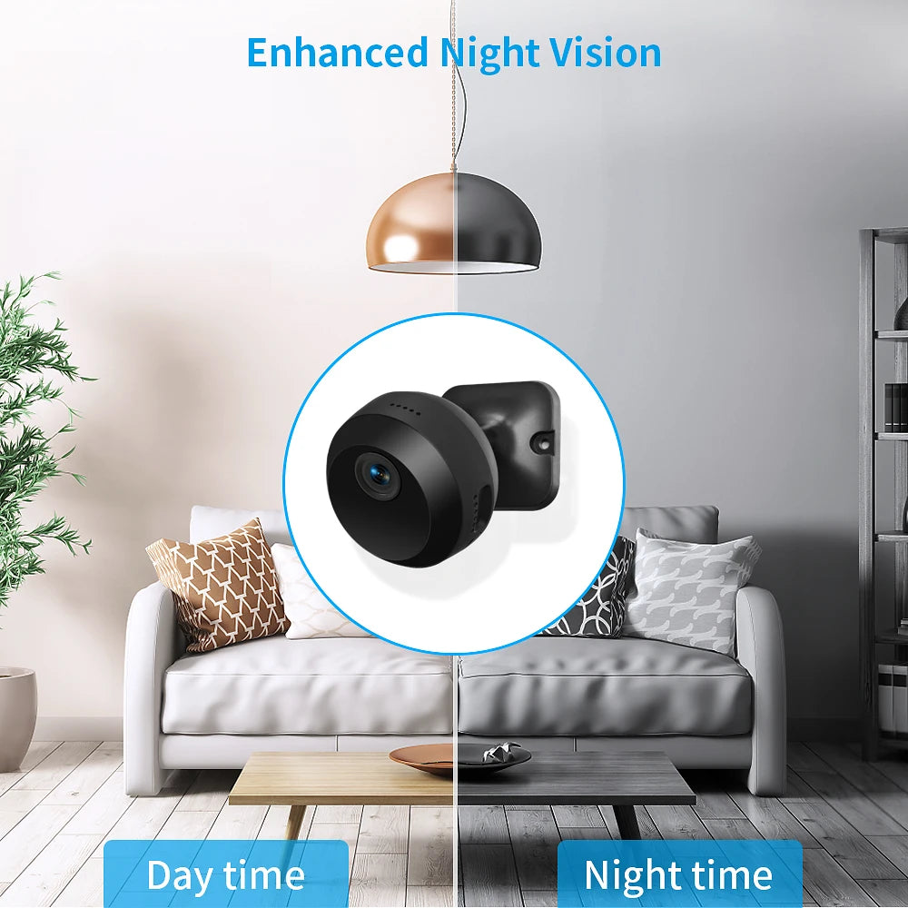 2.4GHz Wi-Fi m
Mini Security Camera