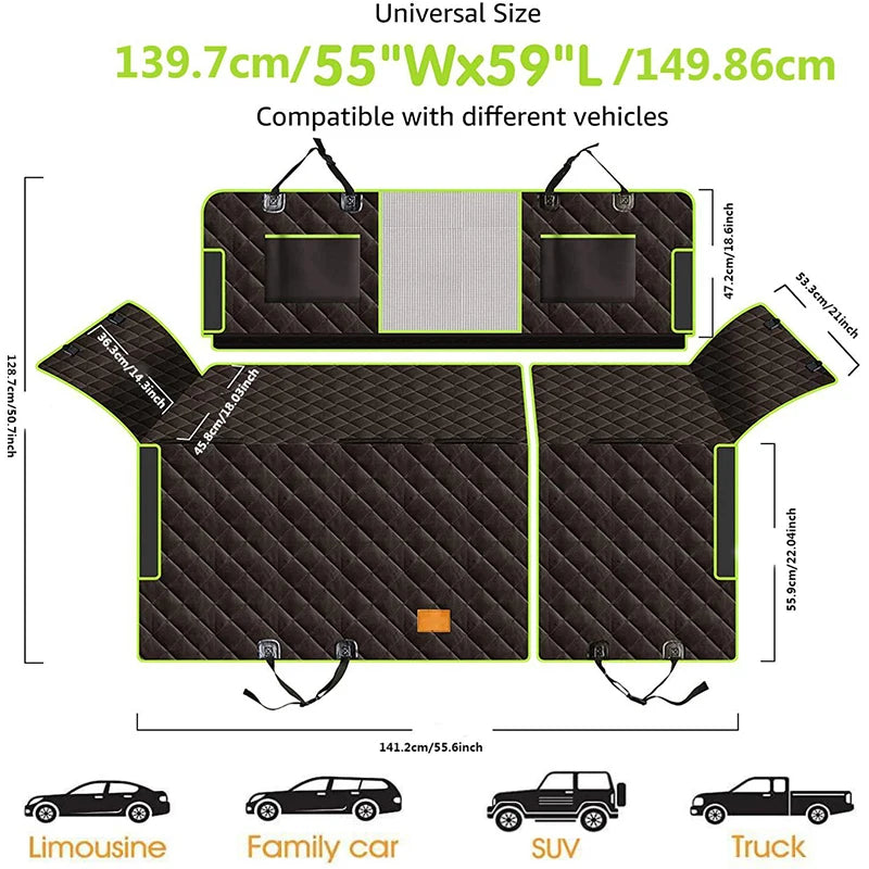 Waterproof Stain Resistant Rear Car Seat Protector
