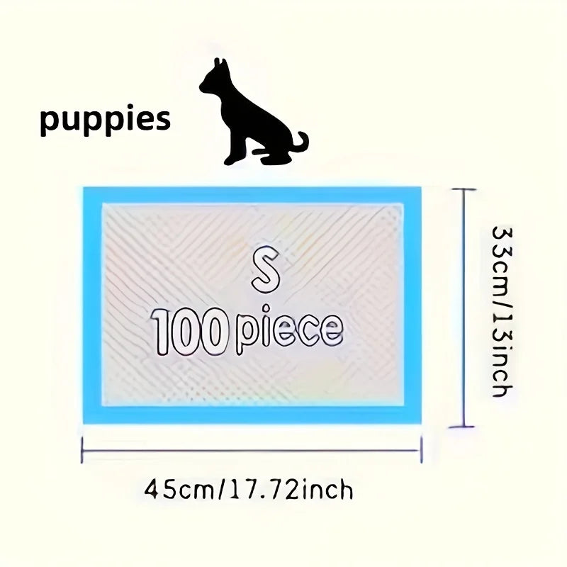 100 17.7"x13"  Disposable Dog Training Pads