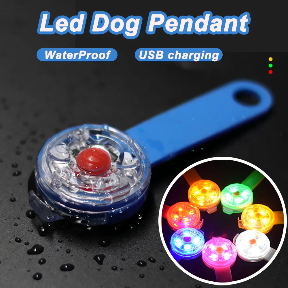 Rechargeable LED Pet Collar Pendant