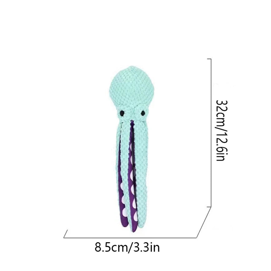 Fun Squeaky Octopus Dog Toy
