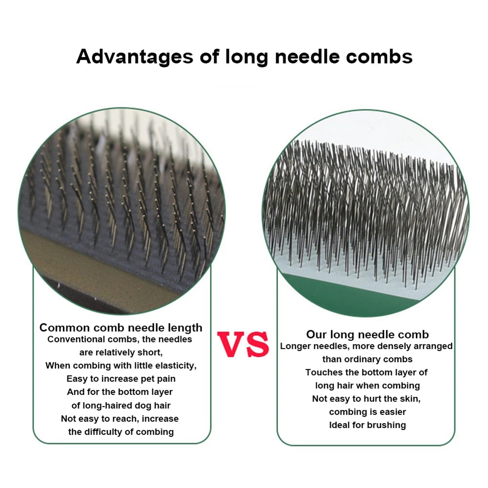 Extra Long Pin Brush for Large Dogs