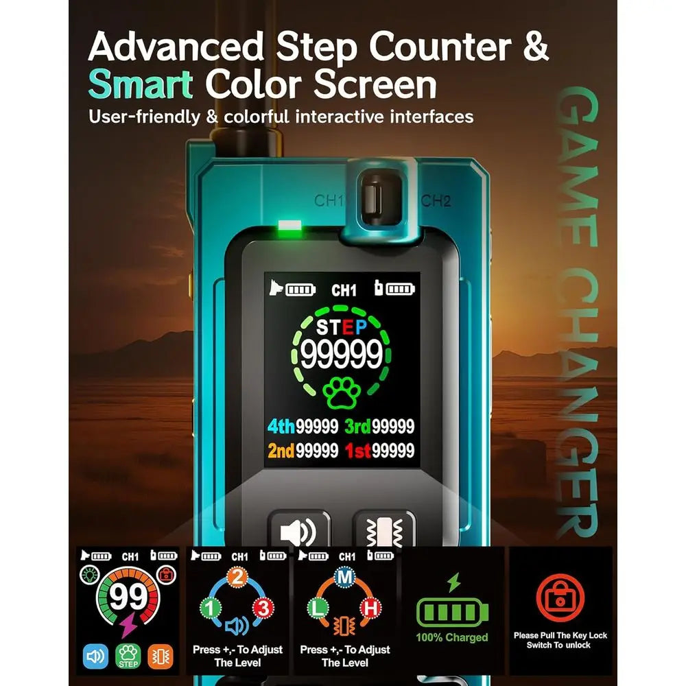 Smart Dog Training Collar with Remote & Activity Tracker