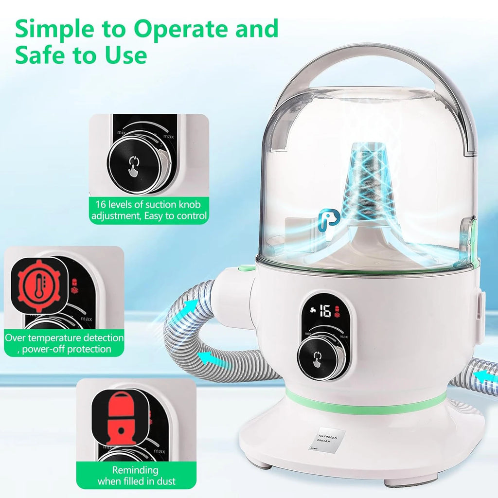 Pet Grooming Kit with Vacuum