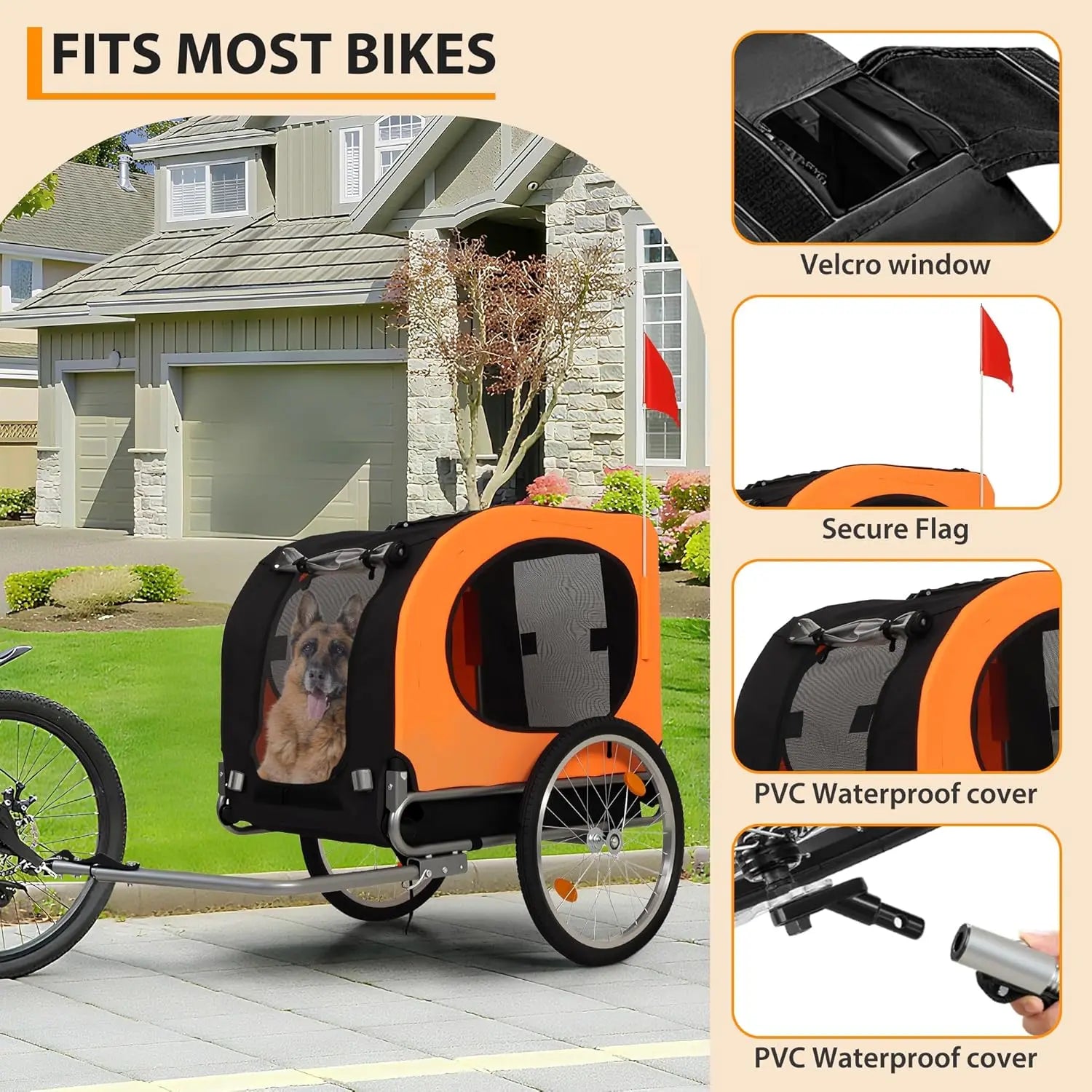 Large Dog Bike Trailer