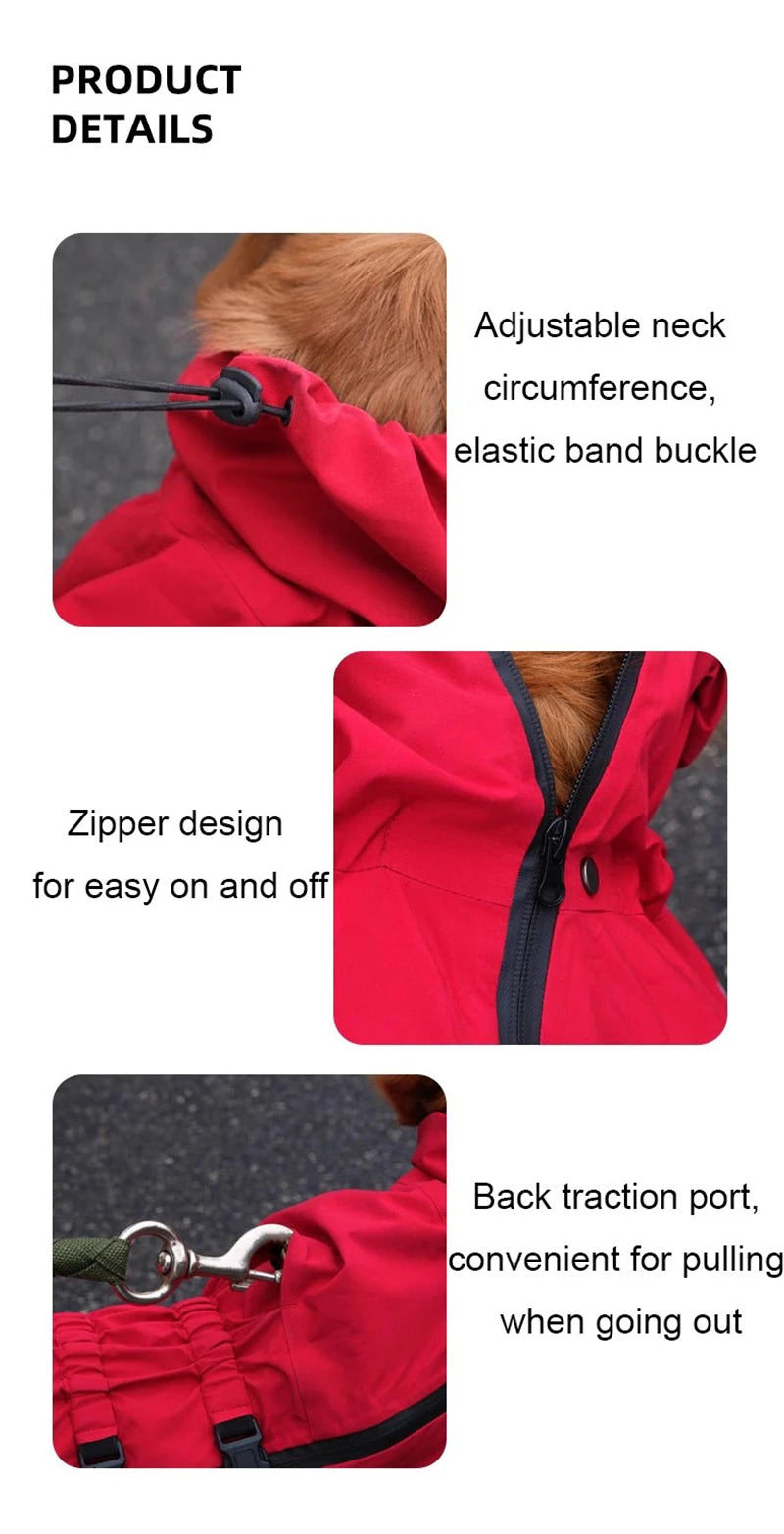 Waterproof Reflective Dog Rain Coat