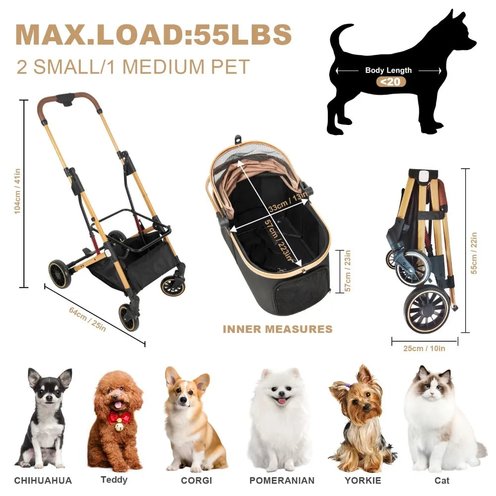Folding Pet Stroller